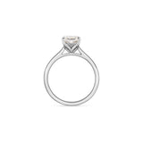 Solitärring Elegant · 1,00 ct Cushion-Cut-Labordiamant · 14k Weißgold