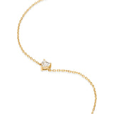 Armband Romantik · mind. 0,29 ct Diamant im Herzschliff (Labordiamant) · 14 Karat Gelbgold