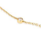Armband Romantik · 0,25 ct gesamt (5 Labordiamanten) · 14 Karat Gelbgold