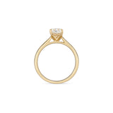 Solitärring Elegant · 1,00 ct Cushion-Cut-Labordiamant · 14k Gelbgold