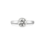 Diamant-Ring Modern 1.0 Karat Weißgold Ringgröße 54