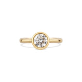 Solitärring Modern · 1,00 ct Labordiamant · 14k Gelbgold