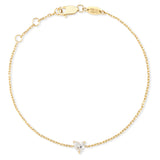 Armband Romantik · mind. 0,29 ct Diamant im Herzschliff (Labordiamant) · 14 Karat Gelbgold