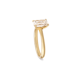 Diamant-Ring Baguette North South 2.0 Karat Gelbgold Ringgröße 53