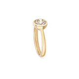 Solitärring Modern · 1,00 ct Labordiamant · 14k Gelbgold