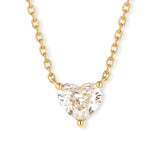Anhänger Romantik · 1,00 ct Labordiamant in Herzschliff · 14 Karat Gelbgold