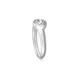 Diamant-Ring Modern 1.0 Karat Weißgold Ringgröße 54