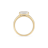 Diamant-Ring Baguette East West 2.0 Karat Gelbgold
