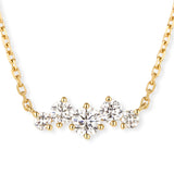 Anhänger Romantik · 0,50 ct Labordiamanten (5 Brillanten) · 14 Karat Gelbgold