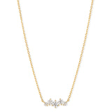 Anhänger Romantik · 0,50 ct Labordiamanten (5 Brillanten) · 14 Karat Gelbgold