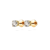 Diamant-Ohrstecker Classic 0.5 Karat Gelbgold