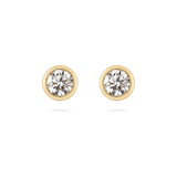 Diamant-Ohrstecker Modern 0.5 Karat Gelbgold