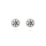 Ohrstecker Modern · je 0,50 ct Labordiamant · 14k Weißgold