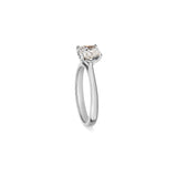 Solitärring Elegant · 1,00 ct Cushion-Cut-Labordiamant · 14k Weißgold