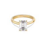 Diamant-Ring Baguette North South 2.0 Karat Gelbgold
