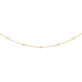 Halskette Romantik · 1,10 ct gesamt (11 Labordiamanten) · 14 Karat Gelbgold