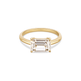 Diamant-Ring Baguette East West 2.0 Karat Gelbgold
