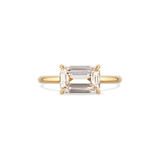 Diamant-Ring Baguette East West 2.0 Karat Gelbgold