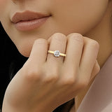 Diamant-Ring Classic 1.0 Karat Gelbgold
