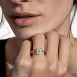 Diamant-Ring Baguette North South 2.0 Karat Weißgold