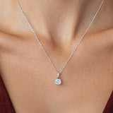 Diamant-Anhänger Elegant 1.5 Karat Weißgold
