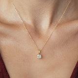 Diamant-Anhänger Elegant 1.5 Karat Gelbgold